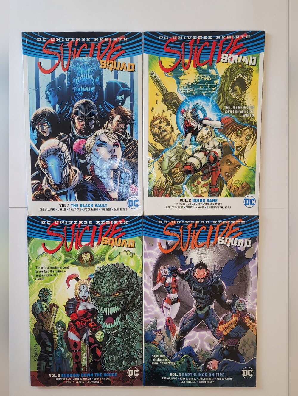 DC Rebirth Suicide Squad Graphic Novel Lot Vols 1-4 TPB
